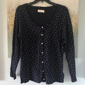 Lucky Brand Floral Print Cotton Henley (NWT)